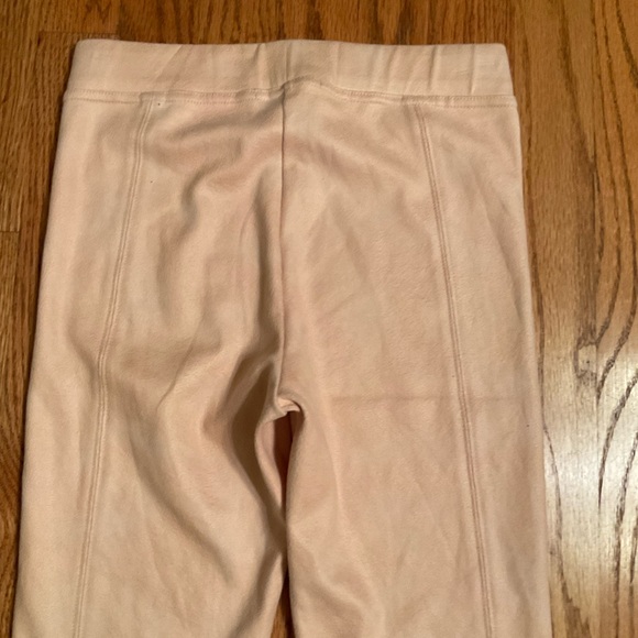 Hale Bob Ultra Suede Pale Pink Pants, Stretch Pull On High Waist, Body-Con, Sz M - Picture 7 of 12